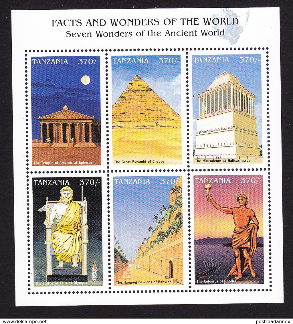 Tanzania, Scott #1638, Mint Never Hinged, Ancient Architecture, Issued 1997 - Tanzanie (1964-...)