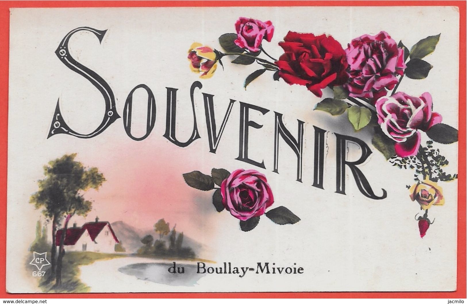 CPA Carte D'Entrée 28 LE BOULLAY-MIVOYE "Souvenir Du Boullay-Mivoie" - Andere & Zonder Classificatie