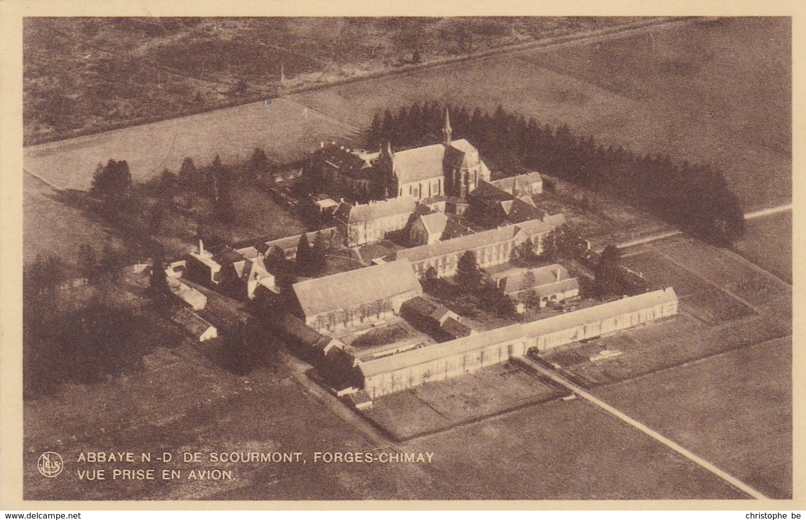 Abbaye N.D De Scourmont, Forges Chimay, Vue Prise En Avion (pk42194) - Chimay