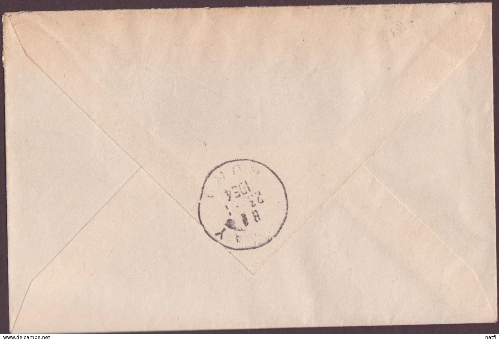 ENVELOPPE TIMBRE RECOMMANDEE 1954   BERLAIMONT  A BAVAY - 1921-1960: Modern Period