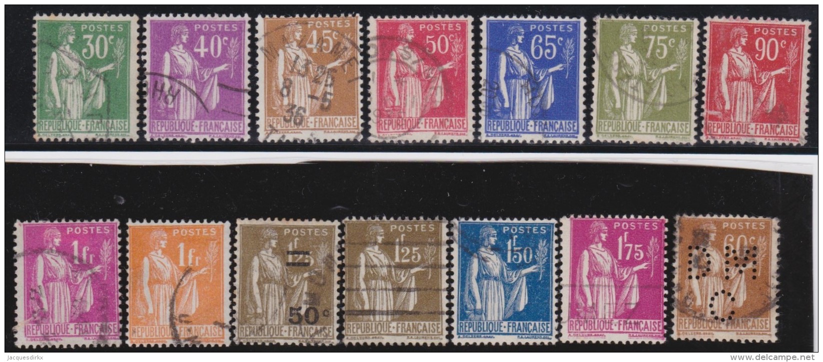 France    .    Yvert      .   14    Timbres        .         O         .          Oblitéré - Gebruikt