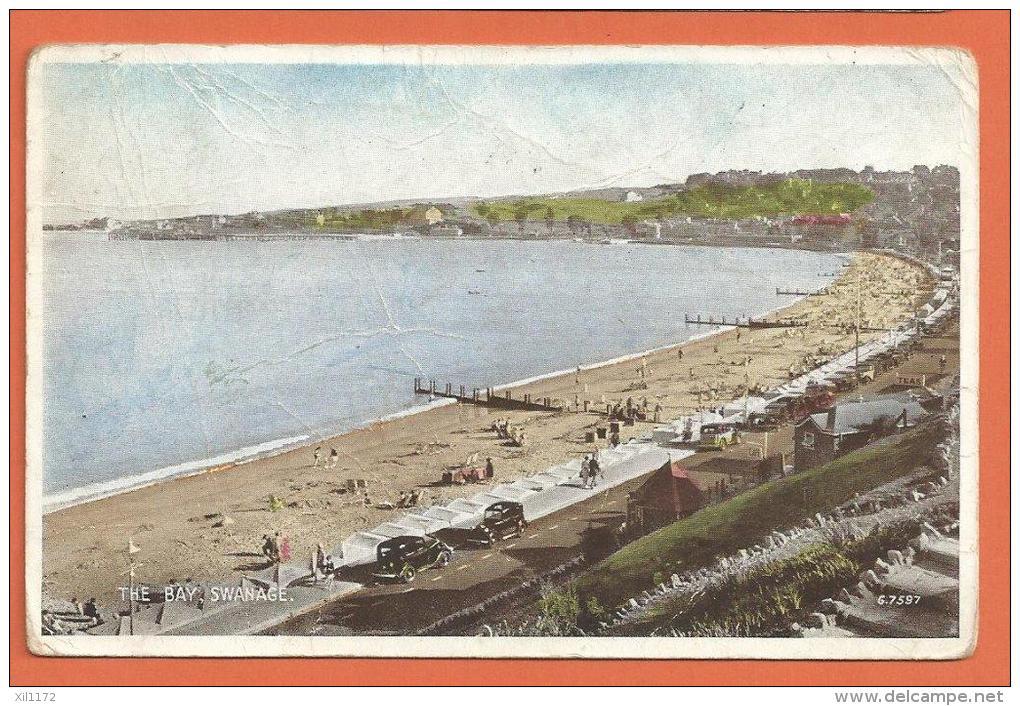 JAC1-14  The Bay, Swanage,  Postally Used In 1945  Stamp Missing. State ! - Swanage