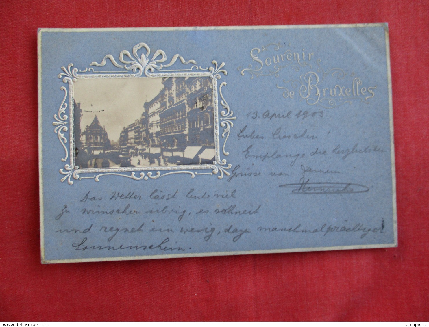 Fancy Card With Small Real Photo-- Belgium > Brussels >ref 2812 - Other & Unclassified