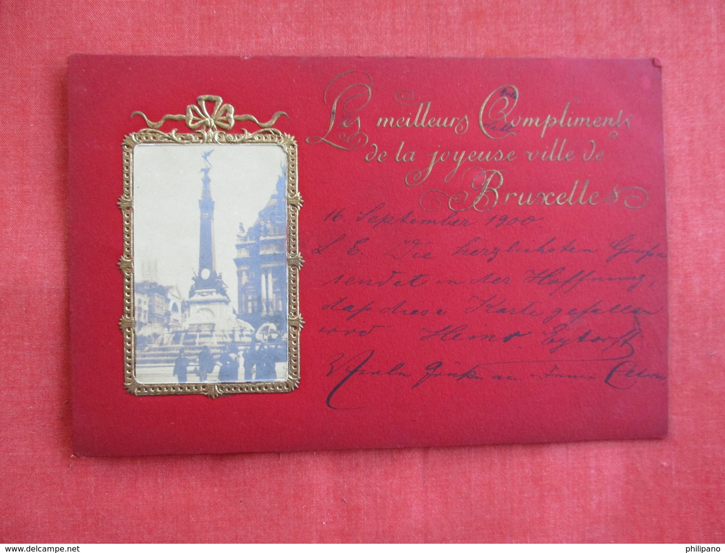 Fancy Card With Small Real Photo-- Belgium > Brussels >ref 2812 - Other & Unclassified