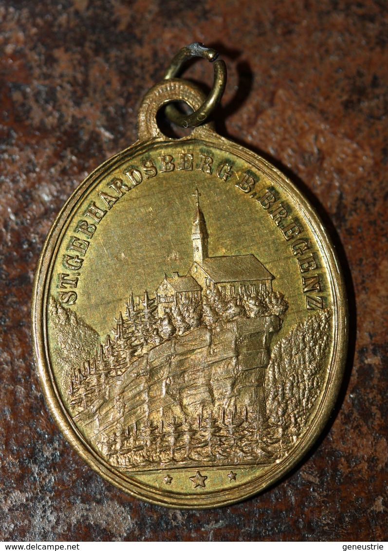 Pendentif Médaille Religieuse "Saint Gebhard / St. Gebhardsberg Bei Bregenz" Religious Medal - Religion & Esotérisme