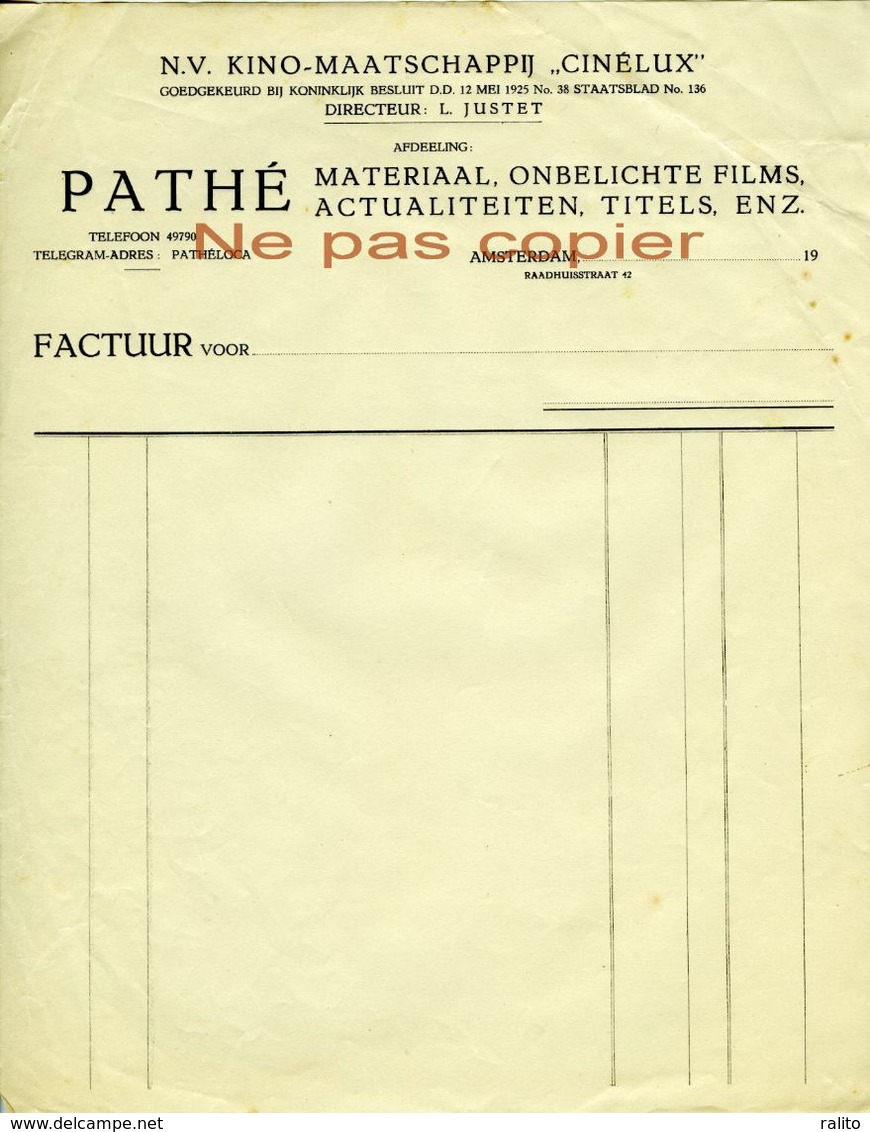 PATHE BABY CINEMA AMSTERDAM 6 documents