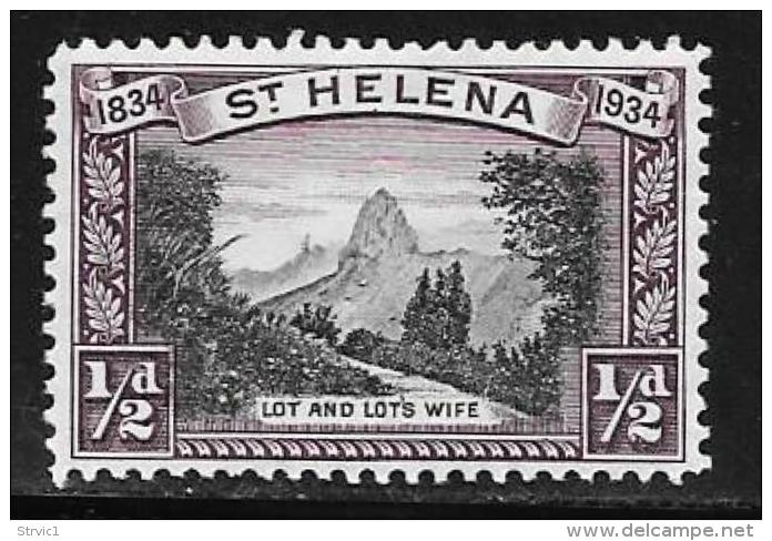 St. Helena, Scott #101 Mint Hinged Lot And Lot's Wife, 1934 - Saint Helena Island