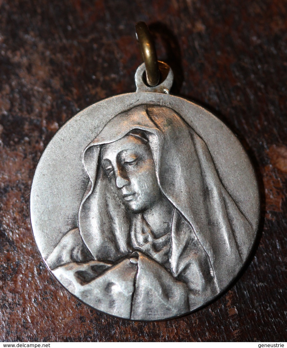 Très Beau Pendentif Médaille Religieuse "Sainte Marie / Pape Pie XI" Religious Medal - Religion & Esotérisme