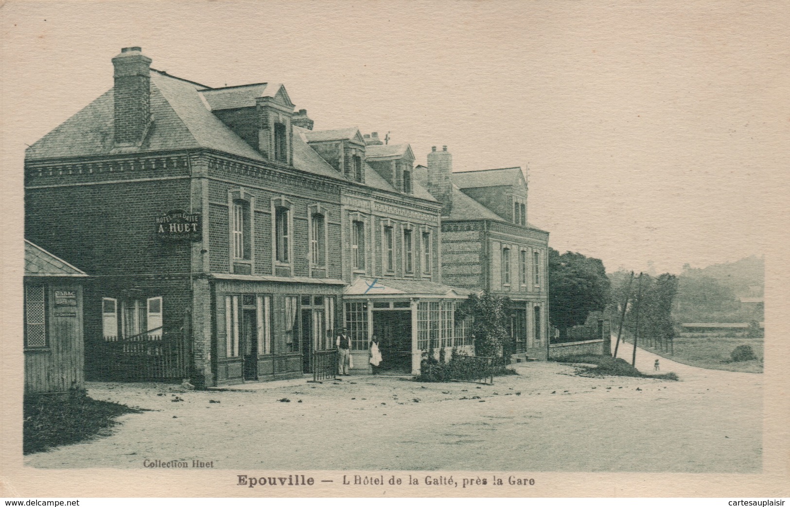 EPOUVILLE : L'Hotel De La Gaité, Près La Gare - Other & Unclassified