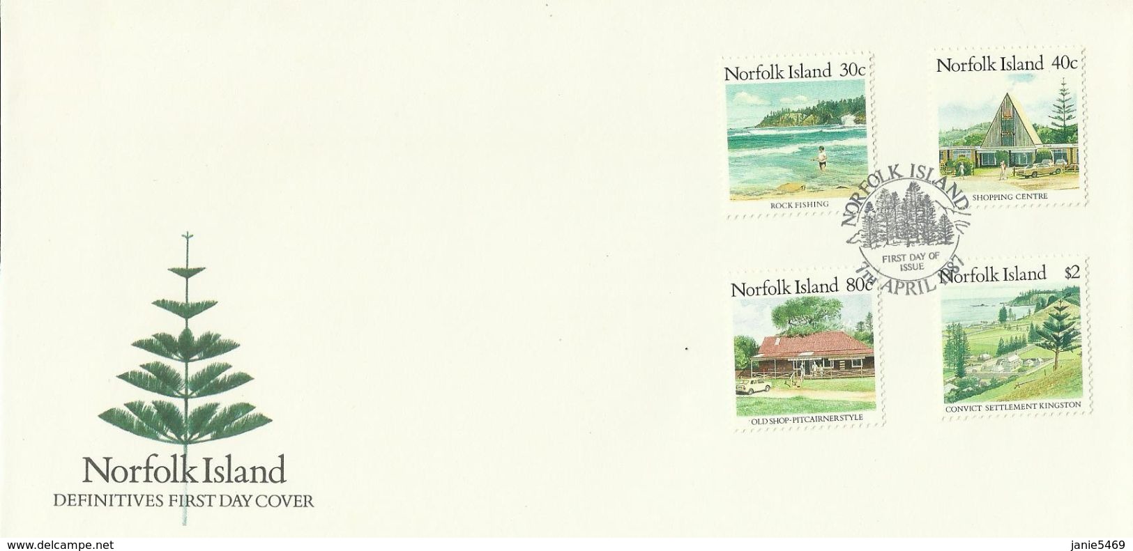 Norfolk Island 1987 Views FDC - Norfolk Island