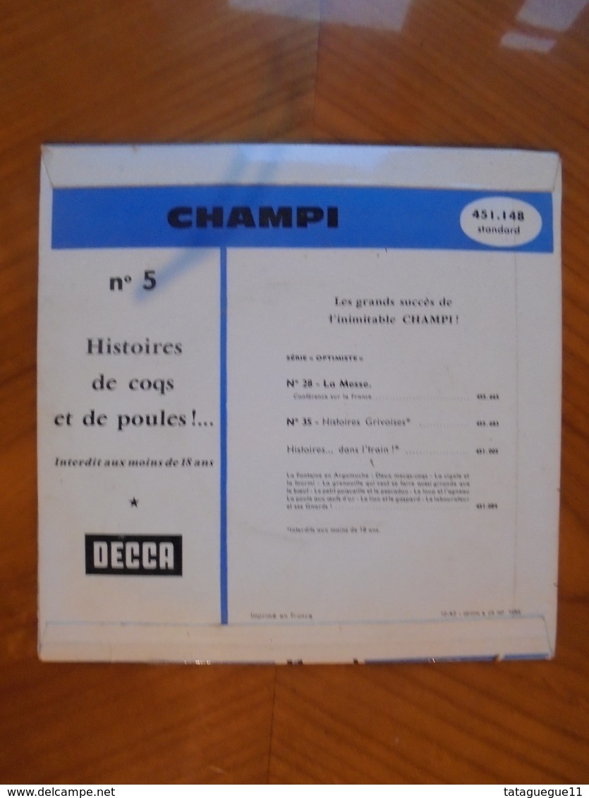 Disque Vinyle 45 T Champi N° 5 Années 60 - Humor, Cabaret