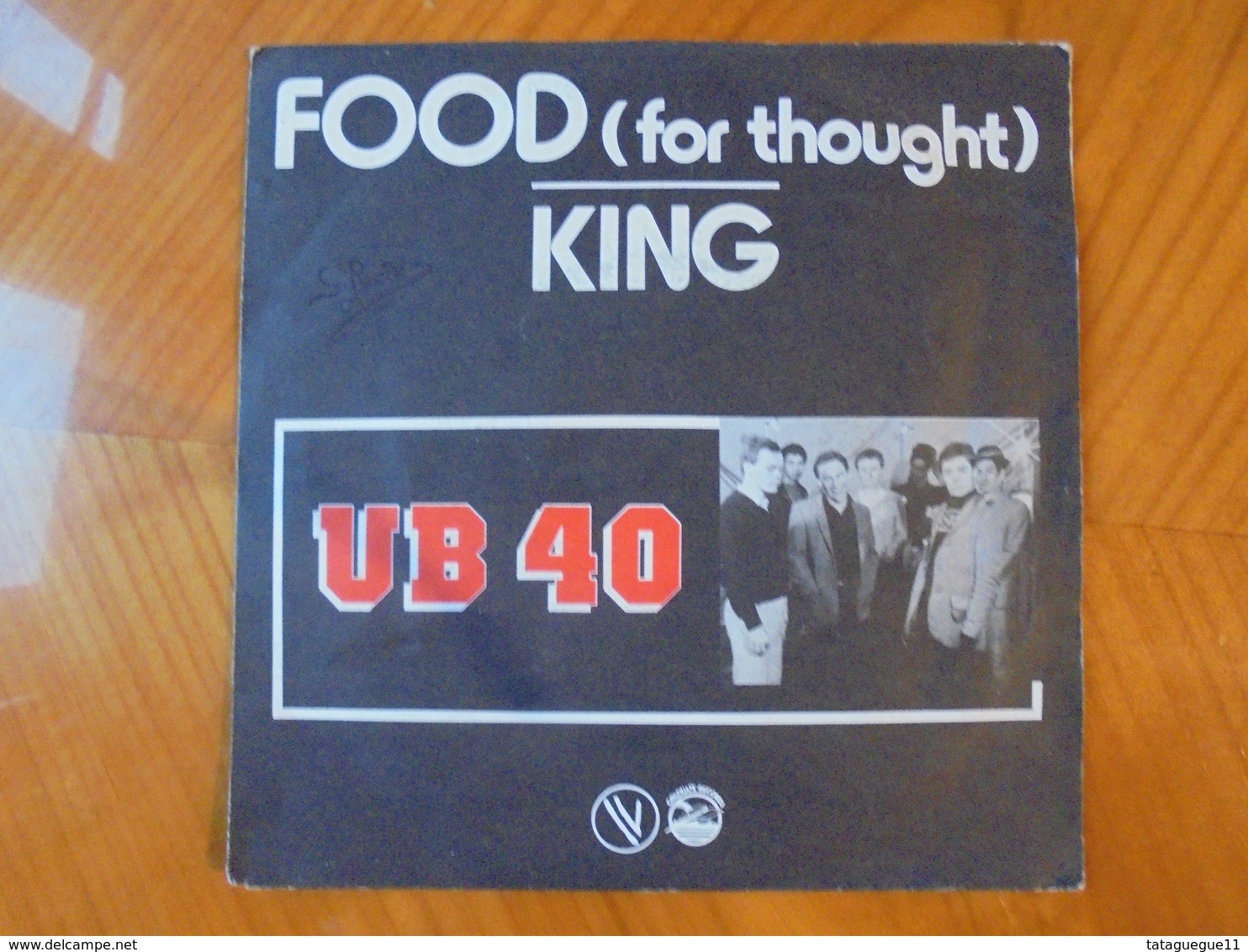 Disque Vinyle 45 T UB 40 Food (for Thought)/King 1980 - Rock