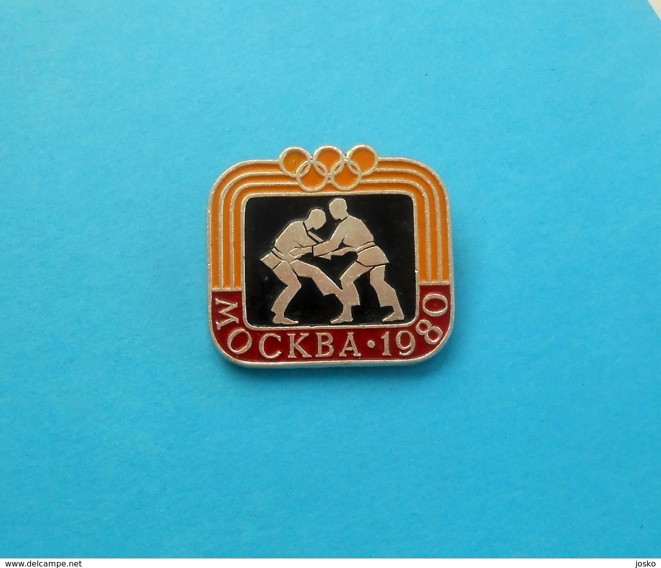 JUDO - Olympic Games 1980 ... Vintage Pin Badge Anstecknadel Distintivo Abzeichen Spilla Martial Arts - Artes Marciales