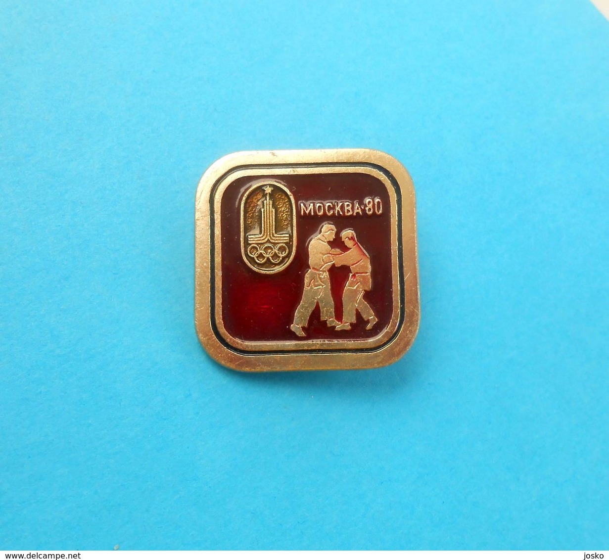 JUDO - Olympic Games 1980 ... Vintage Pin Badge Anstecknadel Distintivo Abzeichen Spilla Martial Arts - Sports De Combat