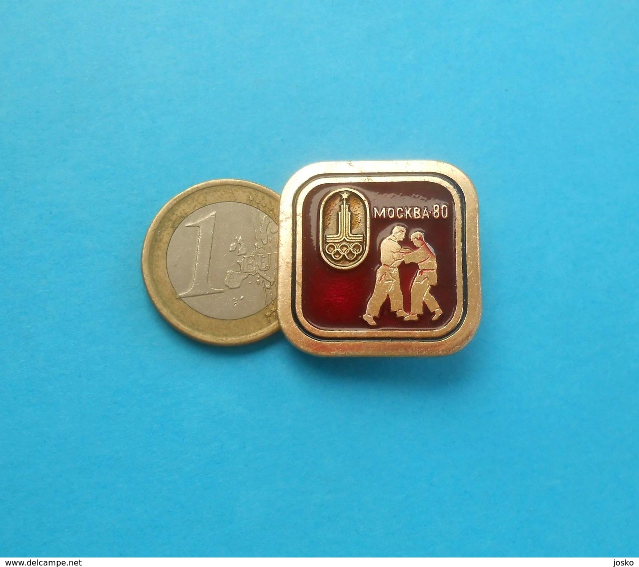 JUDO - Olympic Games 1980 ... Vintage Pin Badge Anstecknadel Distintivo Abzeichen Spilla Martial Arts - Artes Marciales