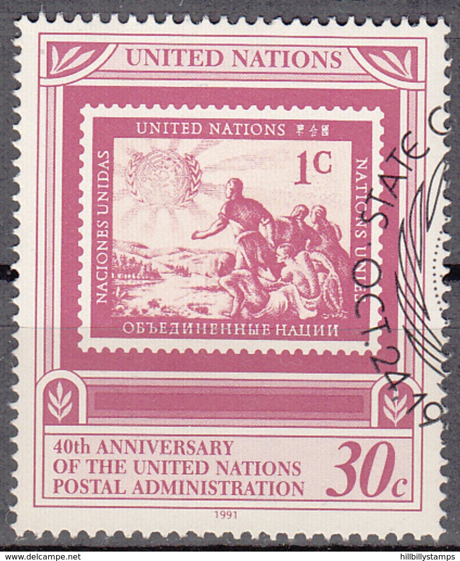 UNITED NATIONS    SCOTT NO. 597    USED     YEAR  1991 - Usados