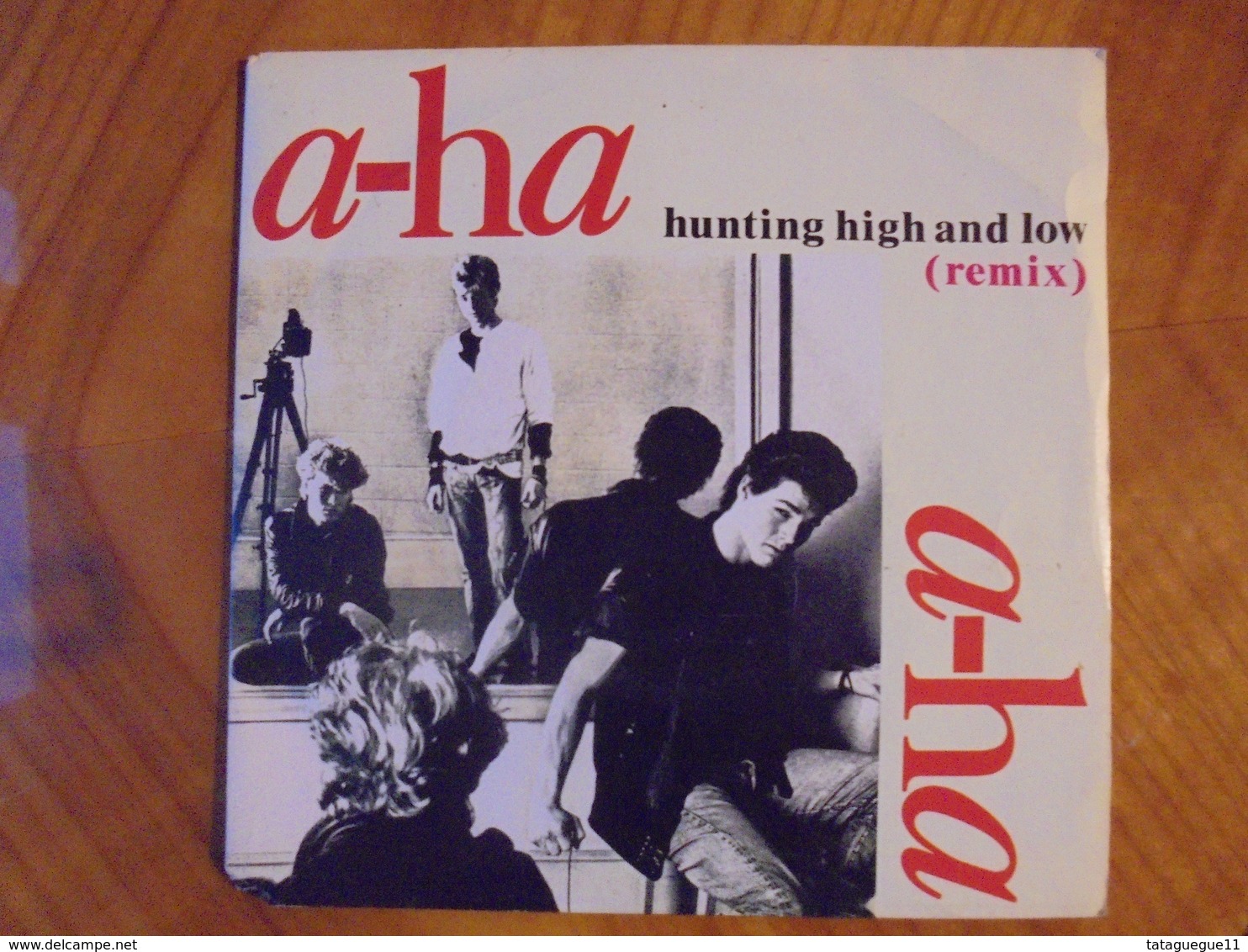 Disque Vinyle 45 T A-ha Hunting HHigh And Low (Remix) 1986 - Rock