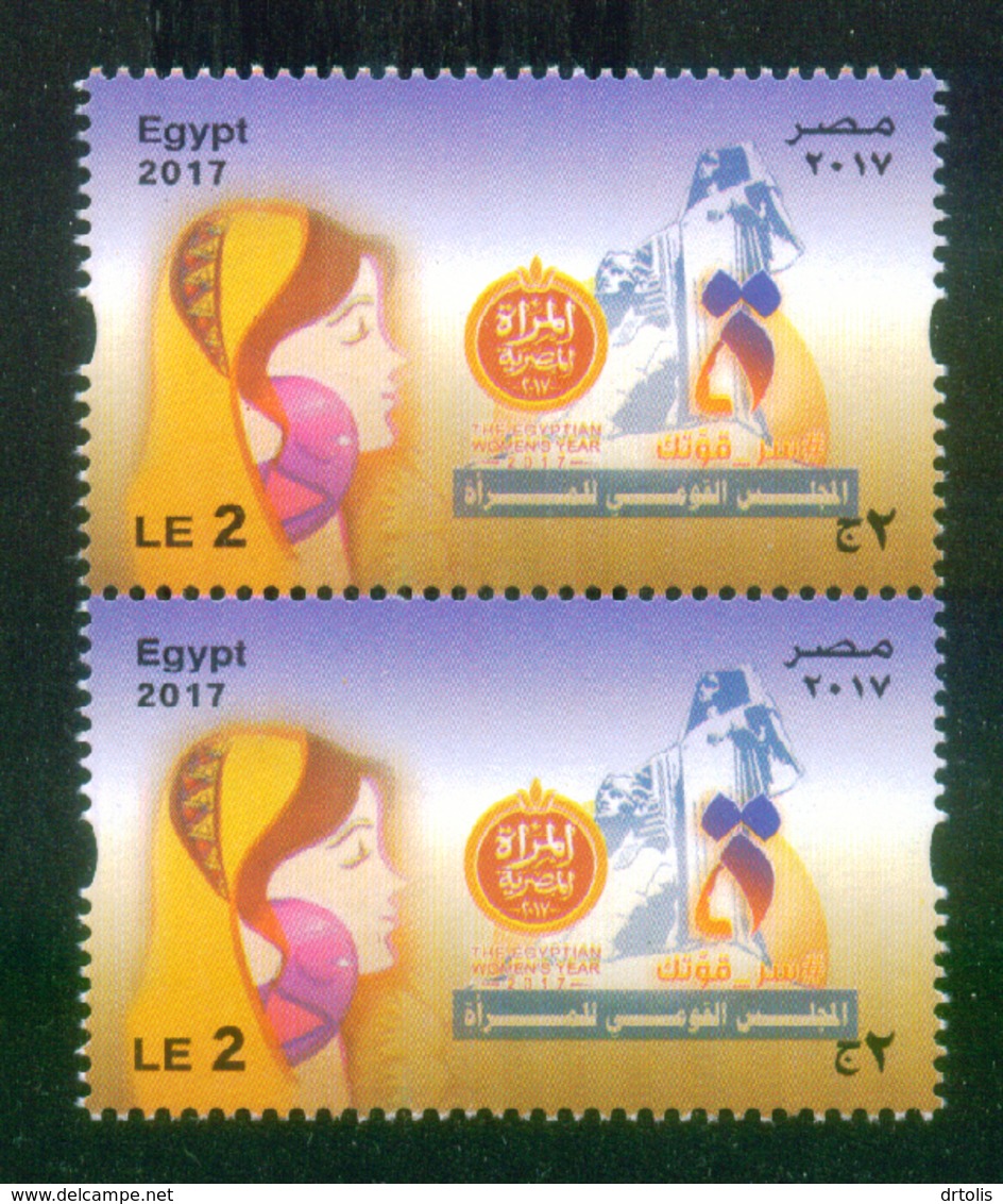 EGYPT / THE NATIONAL COUNCIL FOR WOMEN / 2017 THE EGYPTIAN WOMEN'S YEAR / EGYPT'S RENAISSANCE BY MUKHTAR / MNH / VF - Ungebraucht