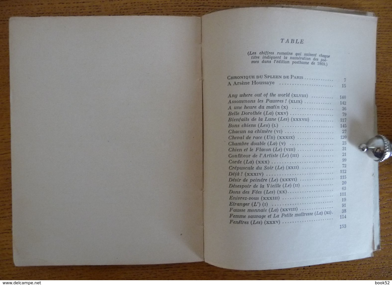 1946 - Le SPLEEN DE PARIS (Charles Baudelaire)  Poëmes En Prose - Auteurs Français