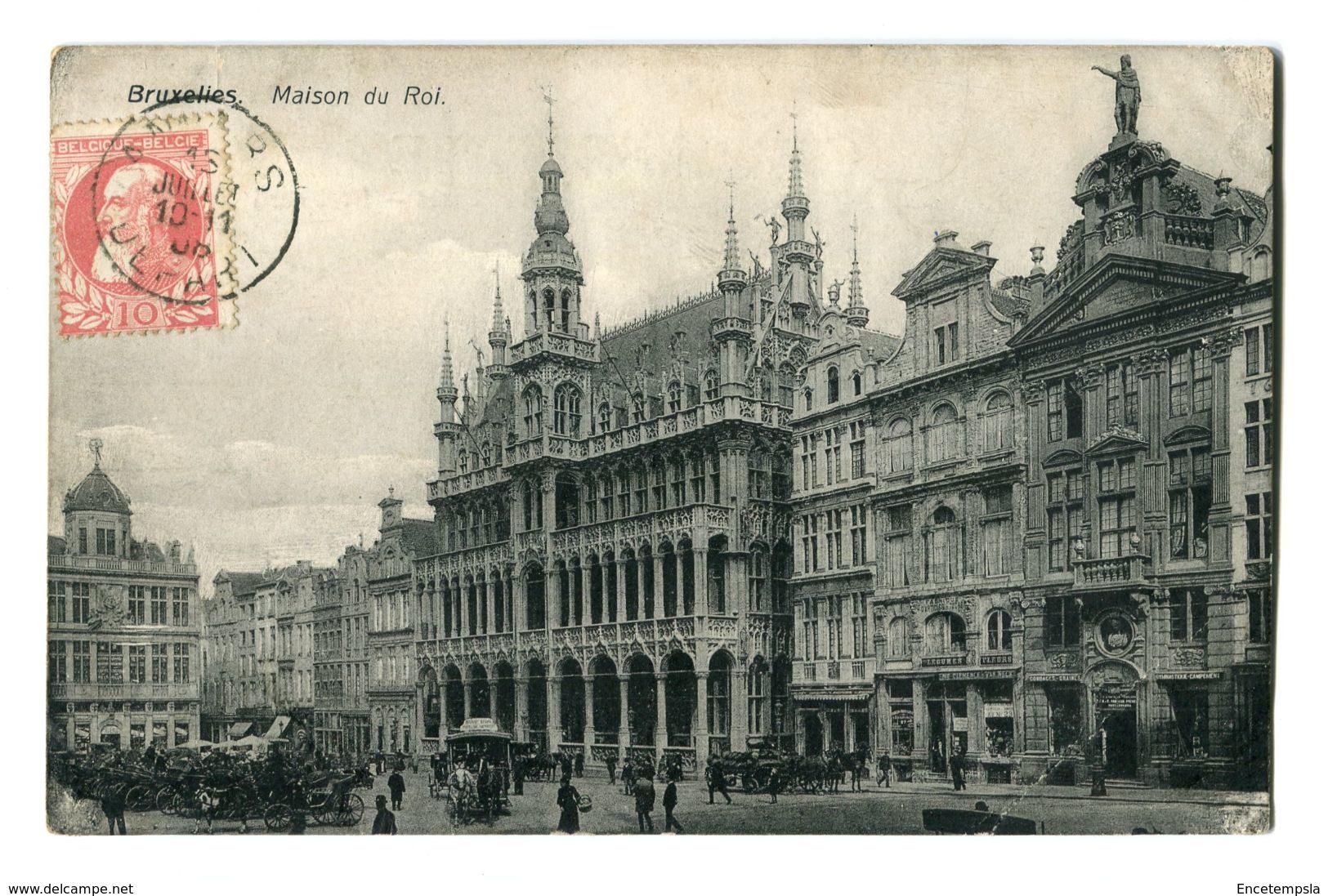 Cartes Postales - Belgique - Bruxelles - Grand Place - Maison Du Roi 1908 (CP25) - Monumenten, Gebouwen