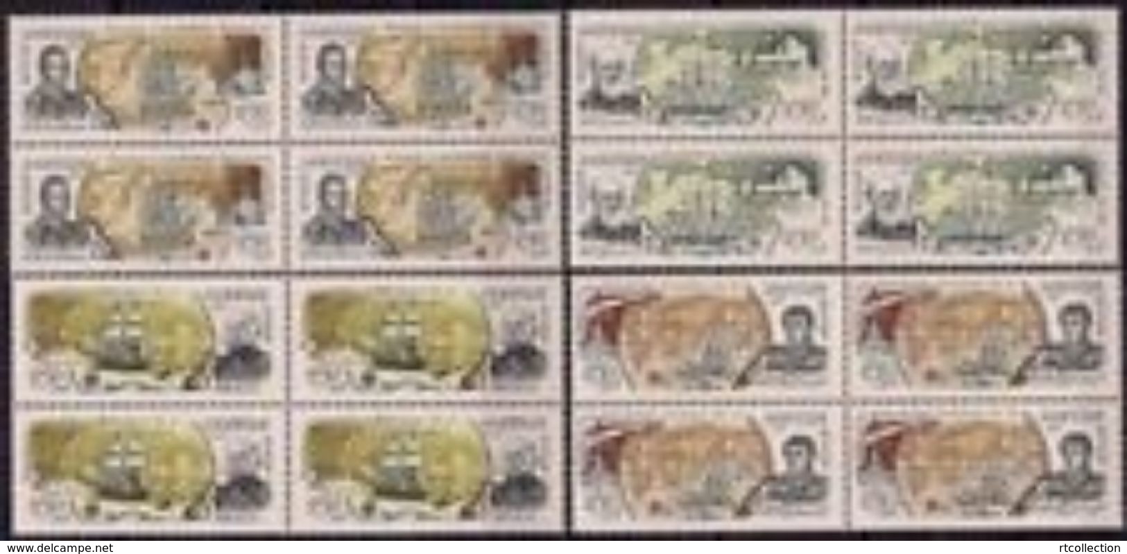 Russia 1994 Block Navy 300Y Explorations Fleet Ships Transport People Military Nautical Admiral Stamps MNH SG 6502-05 - Ships