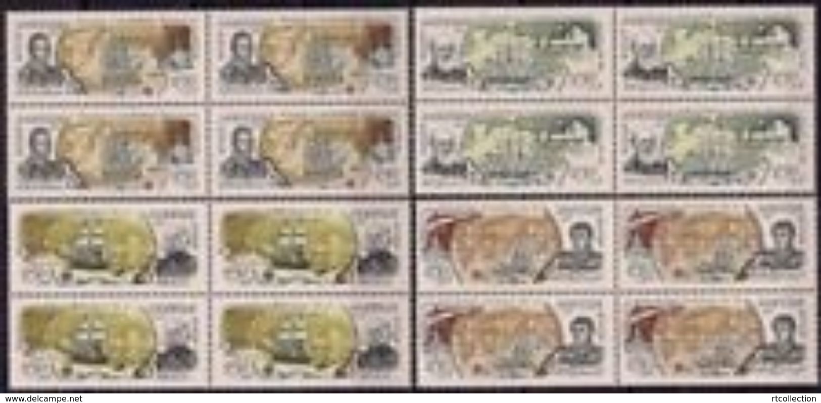 Russia 1994 Block Navy 300Y Explorations Fleet Ships Transport People Military Nautical Admiral Stamps MNH SG 6502-05 - Militaria