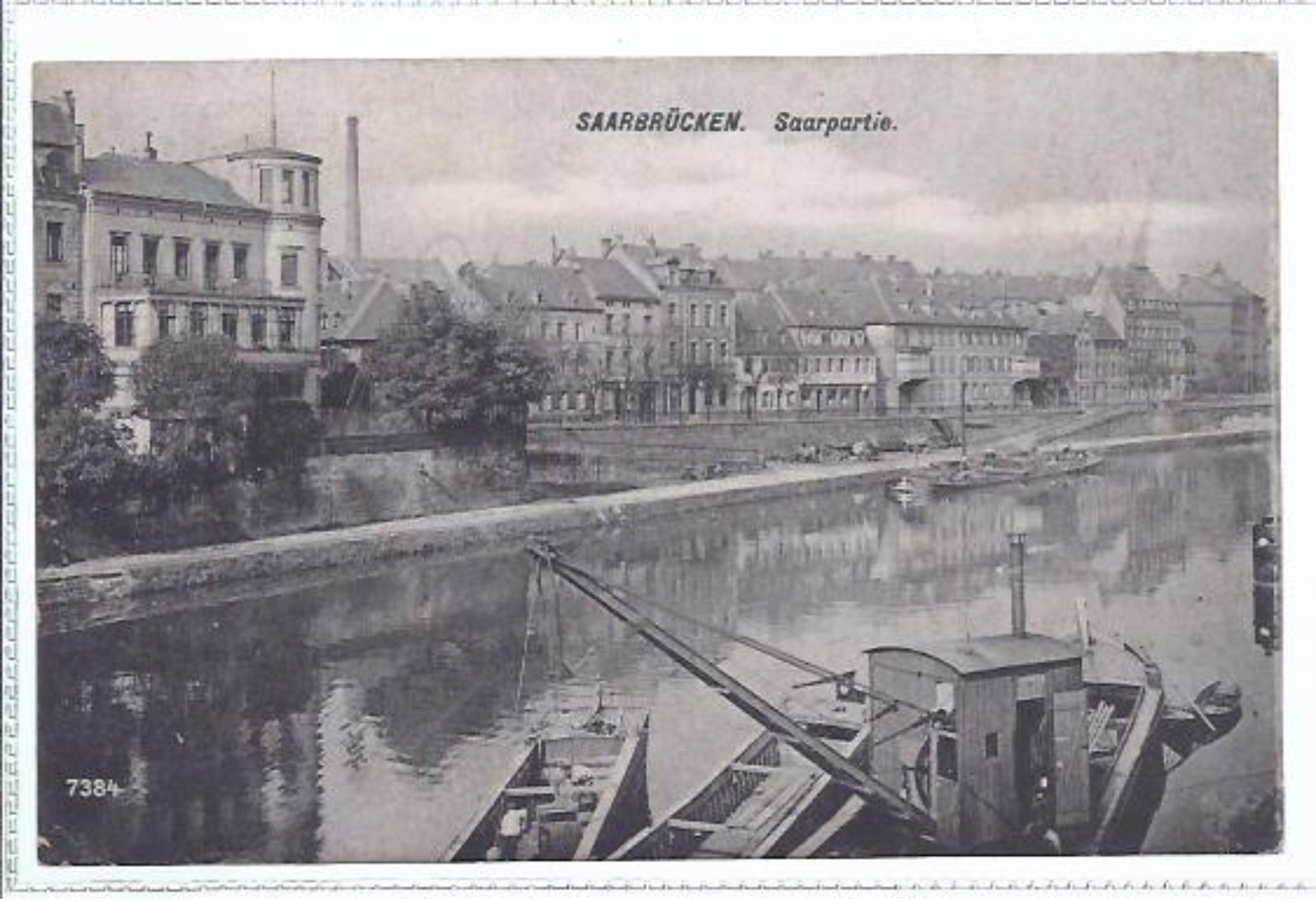 Saarbrücken   - Saar   -  Saarpartie -      **AK-87664** - Saarbruecken