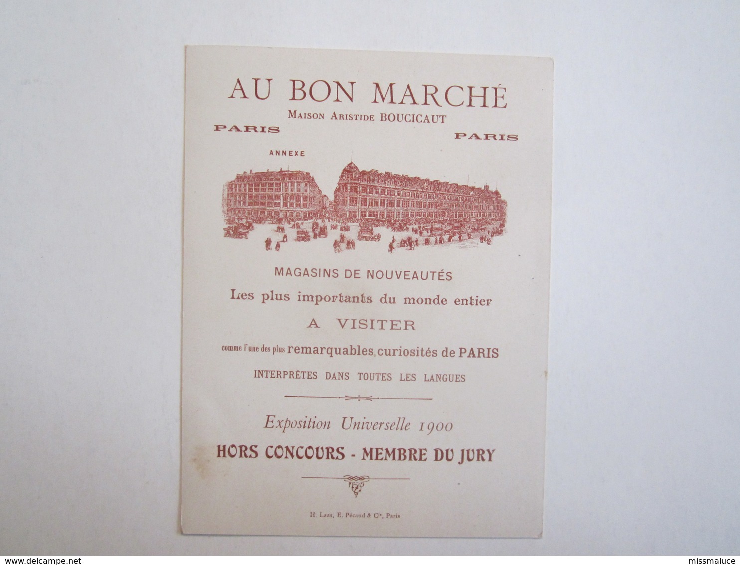 Chromos Chromo Au Bon Marché Epoque Louis XV Château De Valençay - Au Bon Marché