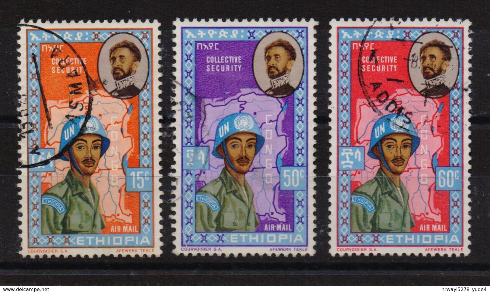 Ethiopia 1962, UN, Complete Set, Vfu - Ethiopie