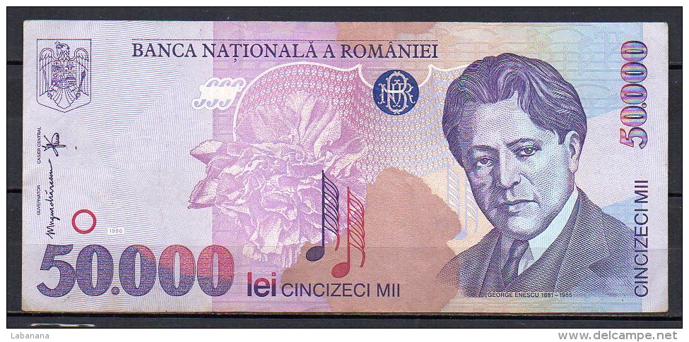 534-Roumanie Billet De 50 000 Lei 1996 003B312 - Romania