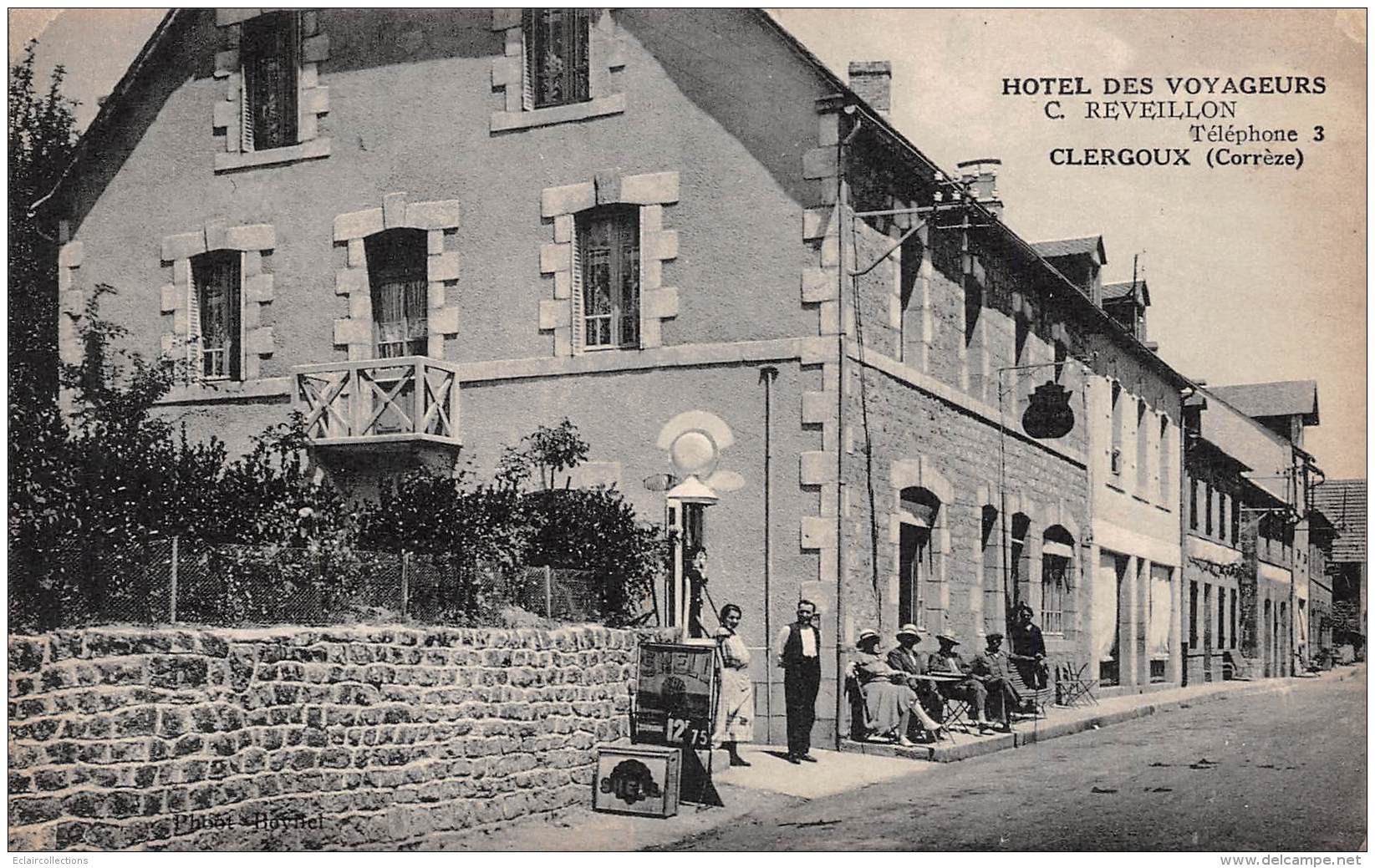 Clergoux      19           Hôtel Des Voyageurs.   M.Réveillon                   (voir Scan) - Other & Unclassified