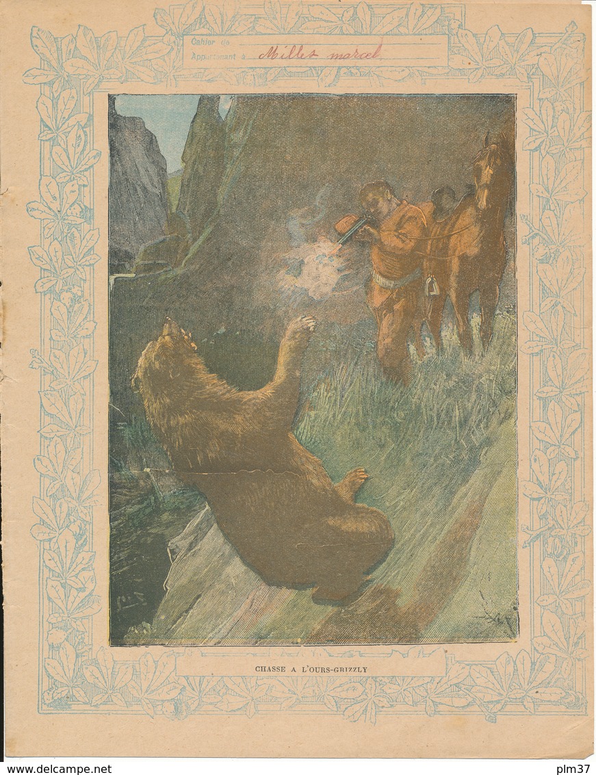 Couverture De Cahier - Chasse à L'Ours Grizzly - Protège-cahiers