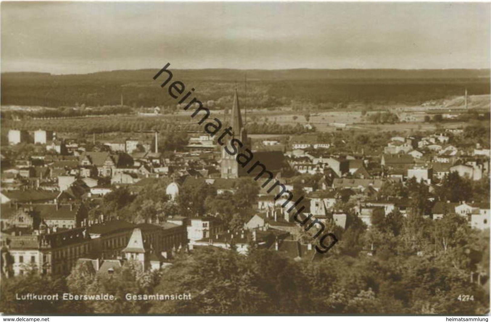 Eberswalde - Gesamtansicht - Foto-AK 20er Jahre - Verlag H. Rubin & Co. Dresden - Eberswalde