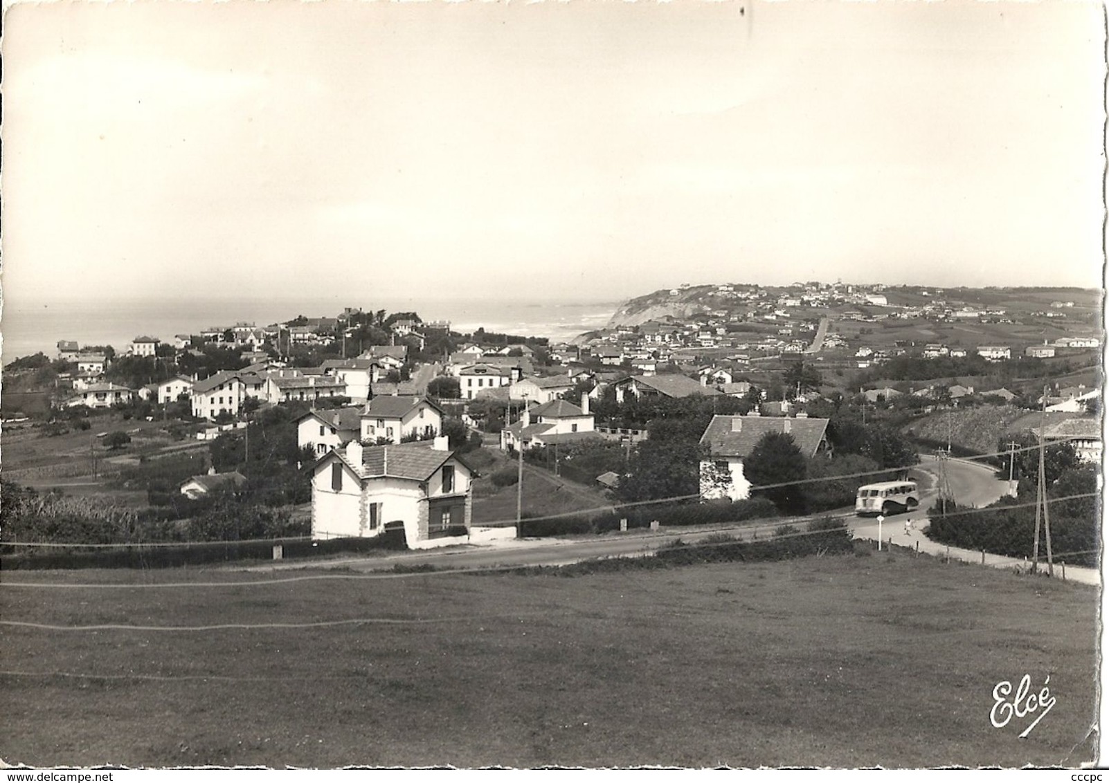 CPSM Guethary Vue D'ensemble De Guéthary Et De Bidart Et La Route D'Espagne - Guethary