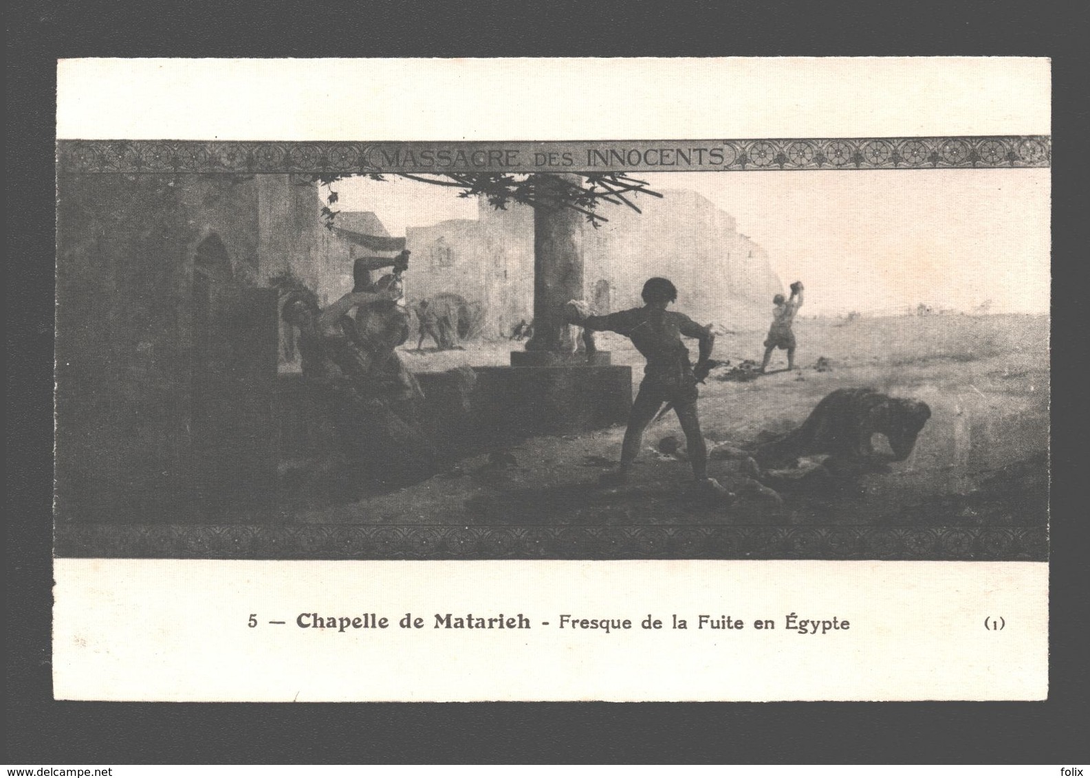 Heliopolis - Chapelle De Matarieh - Fresque De La Fuite En Egypte - Caïro