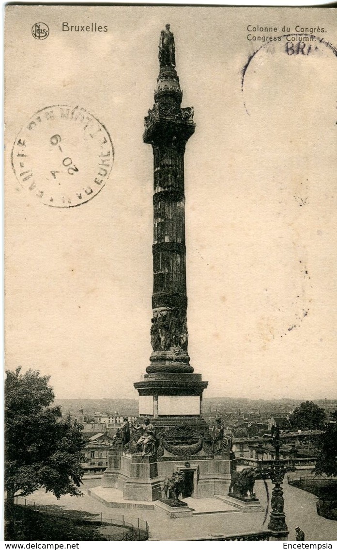 CPA - Carte Postale - Belgique - Bruxelles - Colonne Du Congrès - Monumenten, Gebouwen