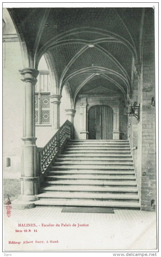 Mechelen Malines  Albert Sugg  Serie 23 N 14  Escalier Du Palais De Justice - Malines