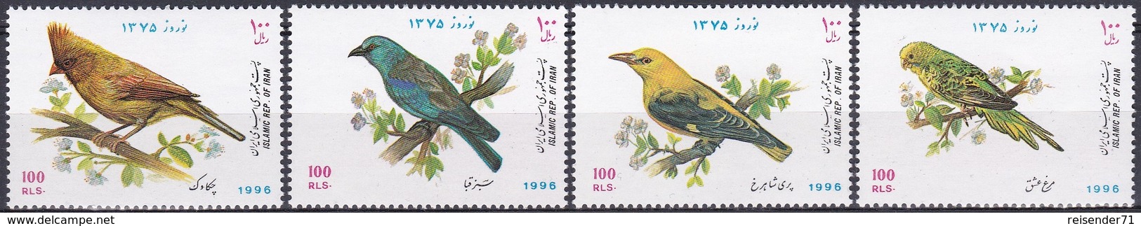 Iran 1996 Tiere Fauna Animals Vögel Birds Neujahr New Year Frühling Spring, Mi. 2678-1 ** - Iran