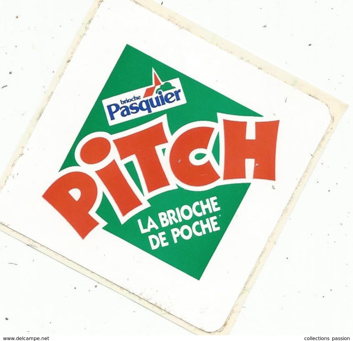 Autocollant , BRIOCHE PASQUIER , La Brioche De Poche PITCH - Autocollants