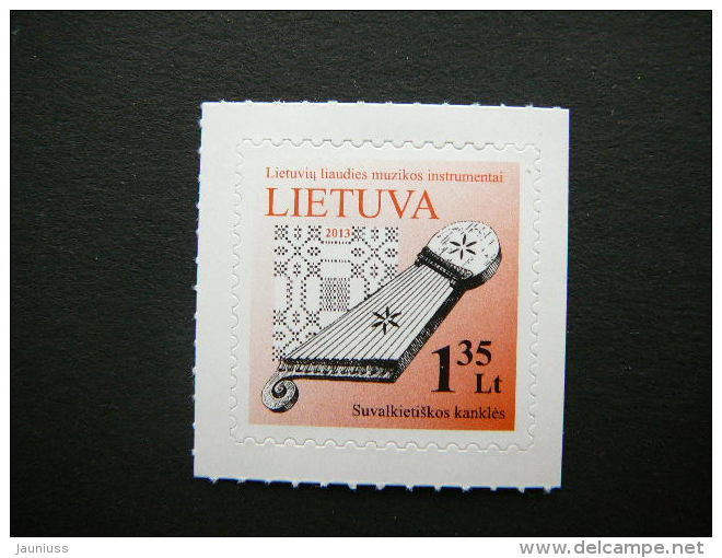 Lithuanian Folk Music Instruments # Lietuva Litauen Lituanie Litouwen Lithuania 2013 MNH # Mi. 1091 I - Lithuania