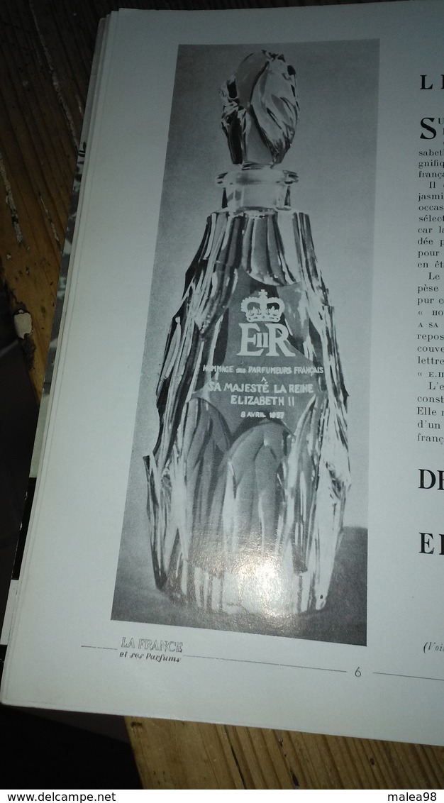 LA FRANCE ET SES PARFUMS,,,,, N°  PRESTIGE,,,1957,,,  TOUT CE QUI FAIT L'INDUSTRIE DU PARFUM,,,,,  MAJESTUEUX FLACON_