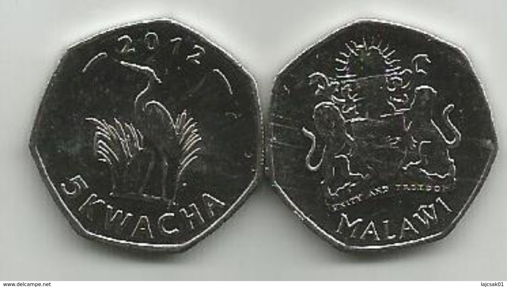 Malawi 5 Kwacha 2012. KM#213 High Grade - Malawi