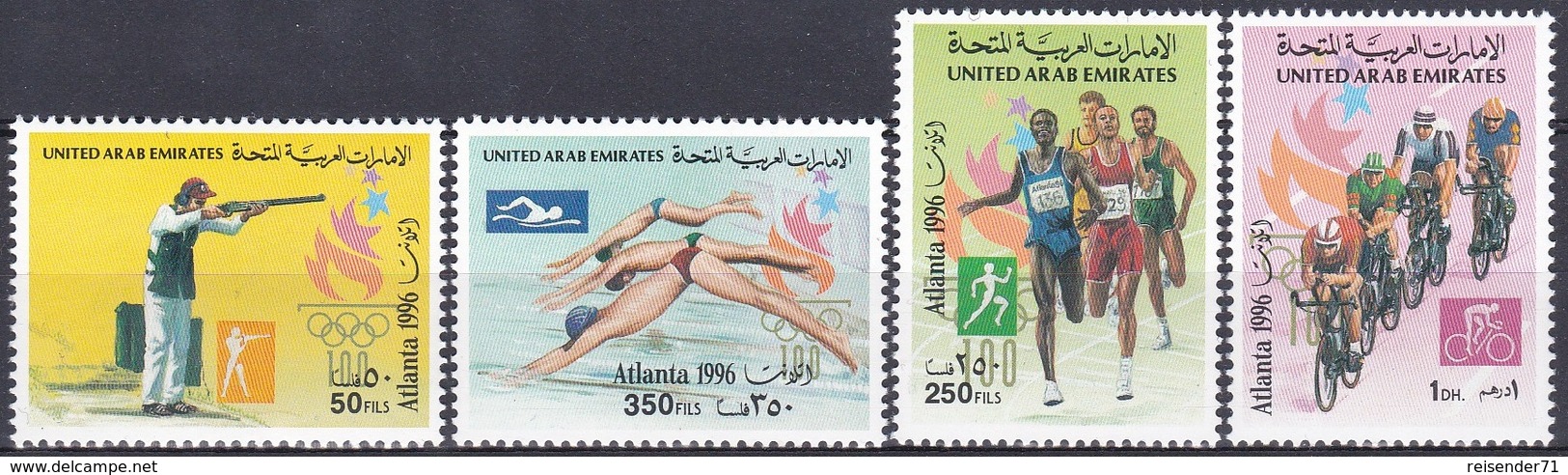 Vereinigte Arabische Emirate VAE Emirates 1996 Sport Spiele Olympia Olympics Atlanta, Mi. 503-6 ** - Ver. Arab. Emirate