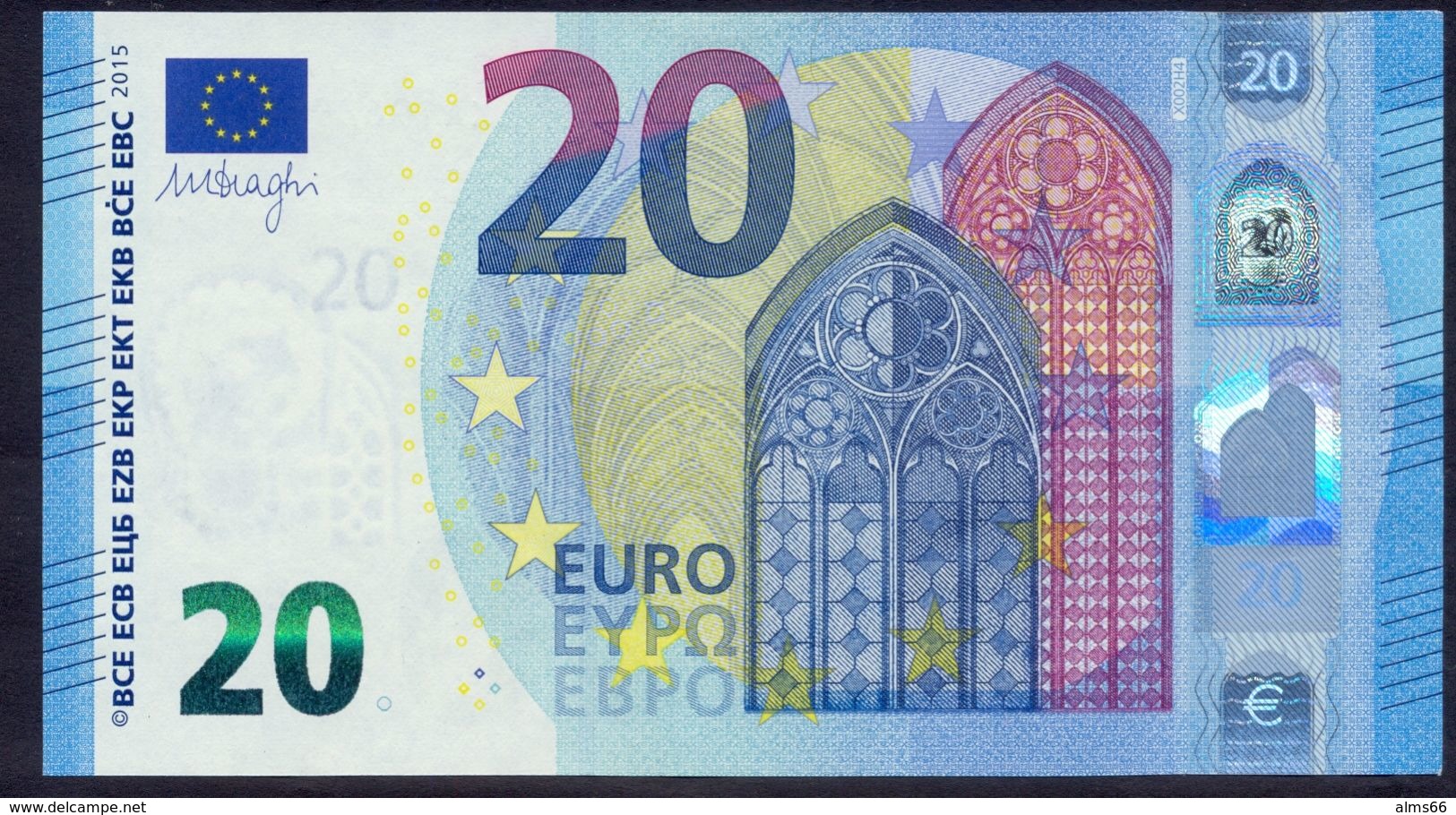 Euronotes 20 Euro 2015 UNC < XA >< X002 > Germany Draghi - 20 Euro