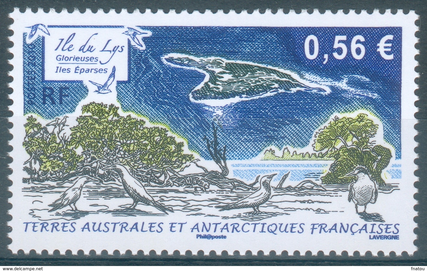 French Antarctic (FSAT), Île Du Lys, Glorioso Islands, Indian Ocean, 2010, MNH VF - Unused Stamps