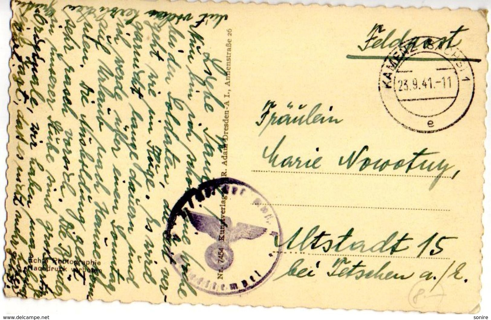 CPA FELDPOST 1941 - VG 1941 FP - C522 - Kamenz