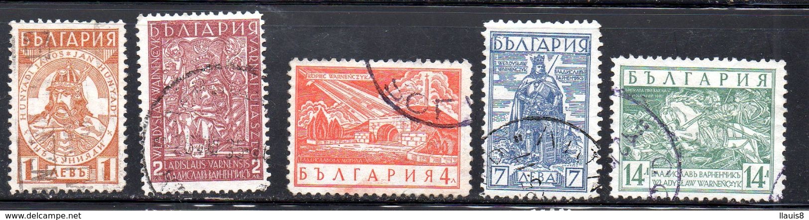 BULGARIA.  AÑO 1935.  Yv  264/268 (USED) - Usados