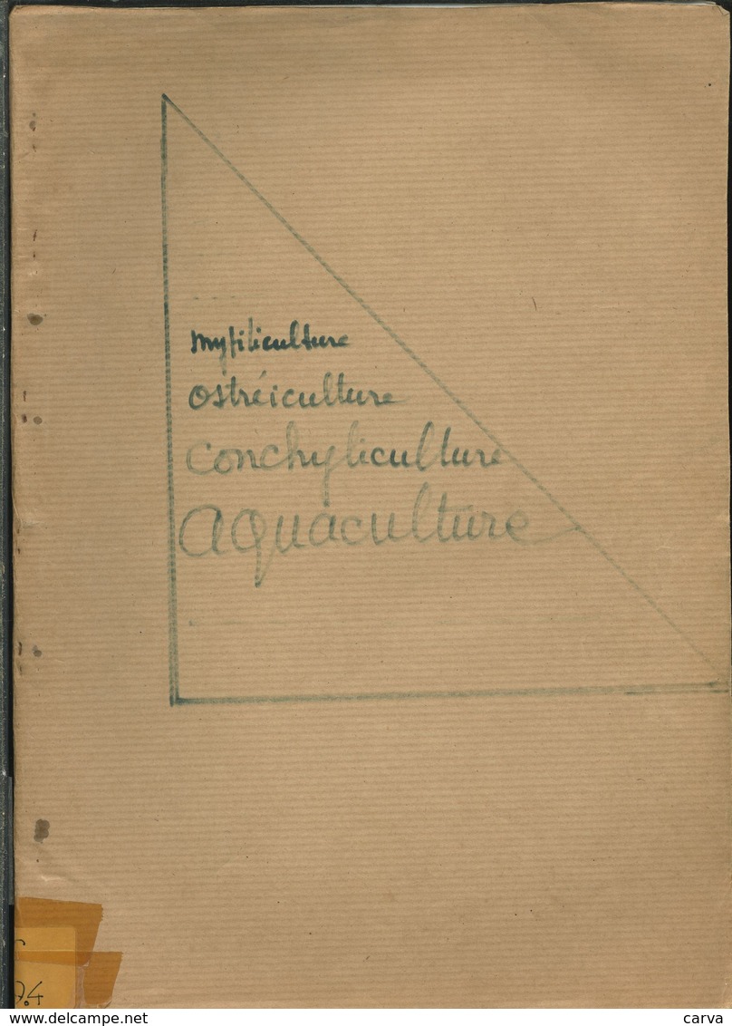 Etude Sur La Mytiliculture, Ostréiculture, Conchyliculture, Aquaculture, Saumon, Huîtres, Coquille Saint Jacques, Moules - Bretagne
