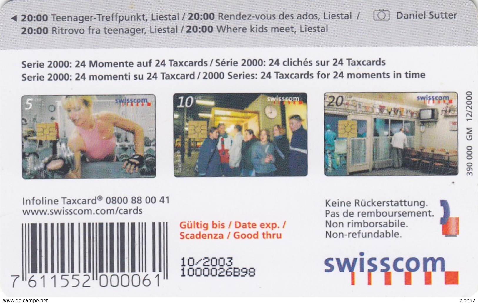 11512 - TAXCARD - USATA - Suisse