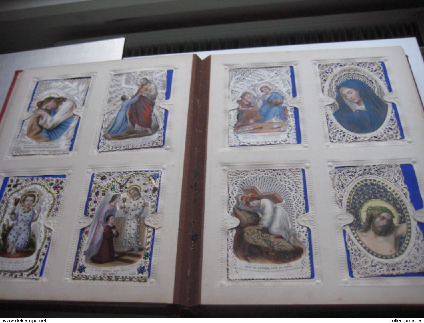 96 HOLY cards,  cartes litho, gravures, relief, mecanic : Saints ( heiligen ) JESUS MARIA cartes pieuses Very Good RARE